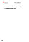 Research Programme Bioenergy – Call 2024 – Full proposals accepted for funding