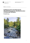 Festlegung der für die Nutzung der Wasserkraft geeigneten Gewässerstrecken im kantonalen Richtplan