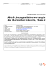 Abfall-Lösungsmittelverwertung in der chemischen Industrie, Phase 2