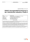 Abfall-Lösungsmittelverwertung in der chemischen Industrie, Phase 2
