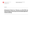 Erläuternder Bericht zur Revision vom Mai 2025 der Rohrleitungsverordnung und der Rohrleitungssicherheitsverordnung
