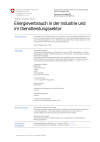 Energieverbrauch in der Industrie und im Dienstleistungssektor
