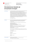 Schweizerische Statistik der erneuerbaren Energien