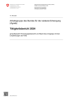 Arbeitsgruppe des Bundes für die nukleare Entsorgung (Agneb) - Tätigkeitsbericht 2024 einschliesslich Forschungsübersicht und Stand des Umgangs mit den Empfehlungen der KNS