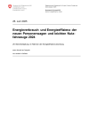 Energieverbrauch und Energieeffizienz der neuen Personenwagen und leichten Nutzfahrzeuge 2024