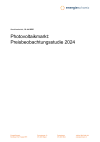 Observation des prix de marché photovoltaïque 2024