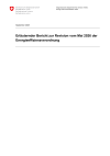 Erläuternder Bericht zur Revision vom Mai 2026 der Energieeffizienzverordnung