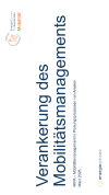 Verankerung des Mobilitätsmanagements