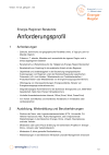 Anforderungsprofil