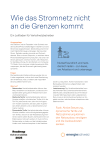 Wie das Stromnetz nicht an die Grenzen kommt