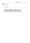 Erläuternder Bericht zur Revision vom November 2025 der Energieverordnung
