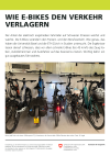 Wie E-Bikes den Verkehr verlagern