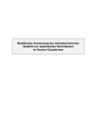 Statistische Auswertung der wärmetechnischen Qualität von bestehenden Wohnbauten im Kanton Graubünden