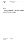 Lebenszyklus von Traktionsbatterien aus Elektrofahrzeugen