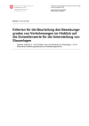Kriterien für die Beurteilung des Besetzungsgrades von Verkehrswegen im Hinblick auf die Schwellenwerte für die Unterstellung von Stauanlagen