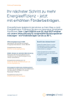Ihr nächster Schritt zu mehr Energieeffizienz – jetzt mit erhöhten Förderbeiträgen.