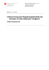 Untersuchung des Regelenergiebedarfs der Schweiz im Internationalen Vergleich