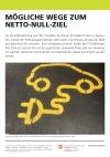 Mögliche Wege zum Netto-Null-Ziel