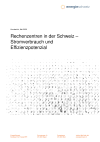 Rechenzentren in der Schweiz – Stromverbrauch und Effizienzpotenzial