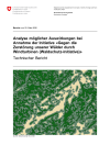 Analyse möglicher Auswirkungen bei Annahme der Initiative «Gegen die Zerstörung unserer Wälder durch Windturbinen (Waldschutz-Initiative)»