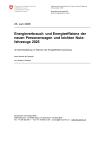 Energieverbrauch und Energieeffizienz der neuen Personenwagen und leichten Nutzfahrzeuge 2025