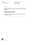 Arbeitsgruppe des Bundes für die nukleare Entsorgung (Agneb) - Tätigkeitsbericht 2025 einschliesslich Forschungsübersicht und Stand des Umgangs mit den Empfehlungen der KNS