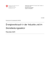 Energieverbrauch in der Industrie und im Dienstleistungssektor