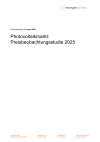 Photovoltaikmarkt: Preisbeobachtungsstudie 2025