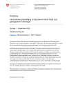 Einladung Informationsveranstaltung zum Verfahren für ein geologisches Tiefenlager mit Bundesrat Albert Rösti
