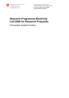 Research Programme Electricity Call 2026 for Research Proposals
