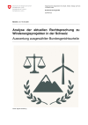 Analyse der aktuellen Rechtsprechung zu Windenergieprojekten in der Schweiz