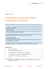Kommunikation zu thermischen Netzen – Empfehlungen für Gemeinden (Checkliste)