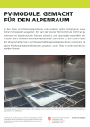 PV-Module, gemacht für den Alpenraum