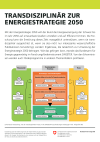 Transdisziplinär zur Energiestrategie 2050