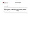 Erläuterungen zur Revision vom Mai 2027 der Energieförderungsverordnung (EnFV)