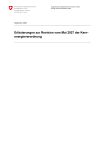 Erläuterungen zur Revision vom Mai 2027 der Kernenergieverordnung