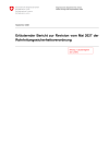 Erläuternder Bericht zur Revision vom Mai 2027 der Rohrleitungssicherheitsverordnung