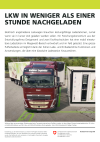 Lkw in weniger als einer Stunde nachgeladen