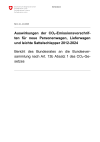 Auswirkungen der CO2-Emissionsvorschriften für neue Personenwagen, Lieferwagen und leichte Sattelschlepper 2012 – 2024
