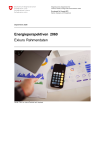 Energieperspektiven 2060 - Exkurs Rahmendaten