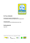 Kampagne «Zu Fuss einkaufen»: Schlussbericht und Anhang