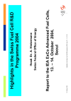 Highlights in the Swiss Fuel Cell R&D Programme 2004