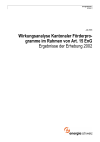 Wirkungsanalyse Kantonaler Förderprogramme im Rahmen von Art. 15 EnG