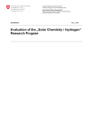 Evaluation of the "Solar Chemistry / Hydrogen" Research Program (Zusammenfassung in deutscher Sprache)