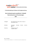 10. Berichterstattung im Rahmen der Energieverordnung über die Absenkung des spezifischen Treibstoff-Normverbrauchs von Personenwagen 2005