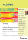 EnergieSchweiz Newsletter Nr. 36