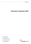 Schweizer Solarpreis 2001