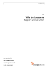 Ville de Lausanne. Rapport annuel 2001