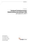 Verband Schweizerischer Elektrizitätsunternehmen VSE. Jahresbericht 2001