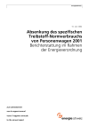 Absenkung des spezifischen Treibstoff-Normverbrauchs von Personenwagen 2001